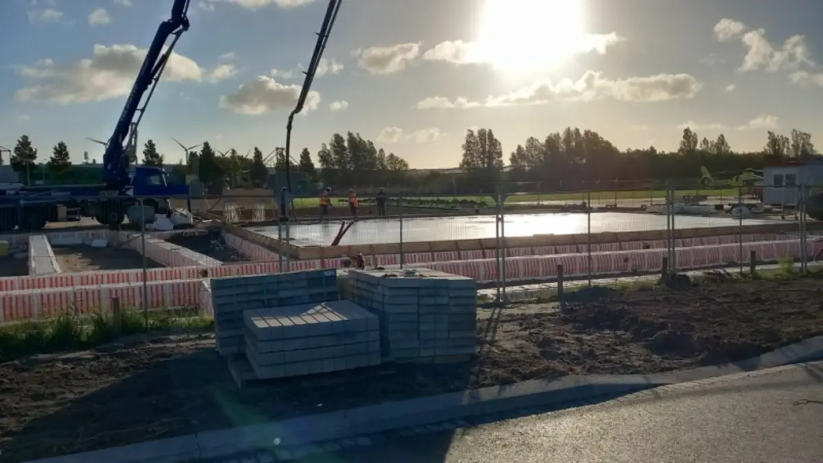 Afbeelding bij vloer heliport in amsterdam gestort