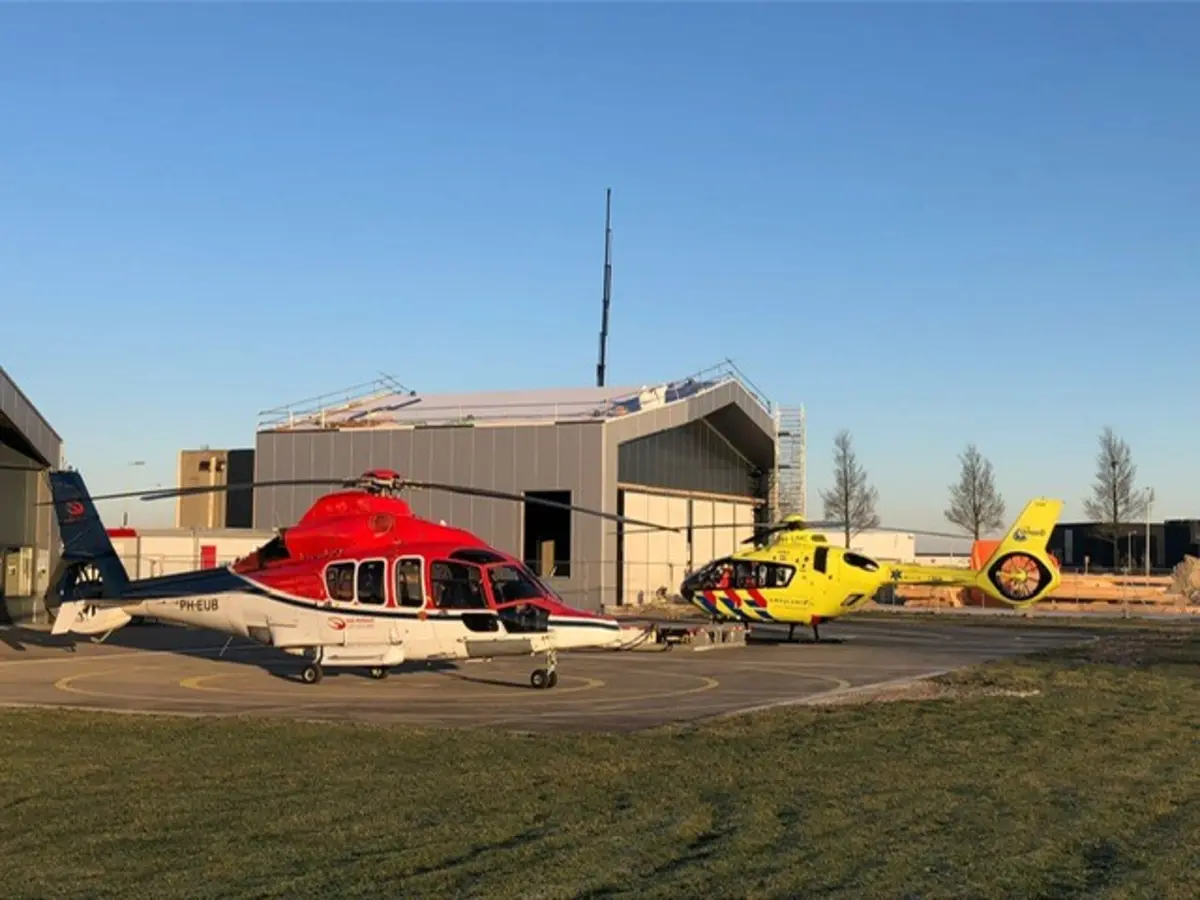 Afbeelding bij contouren heliport in amsterdam steeds meer zichtbaar