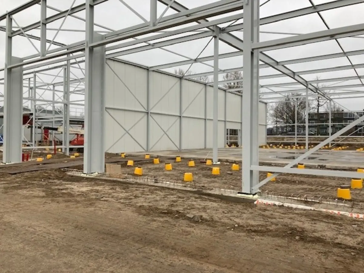 Afbeelding bij afronding staalconstructie bij stiho in deventer