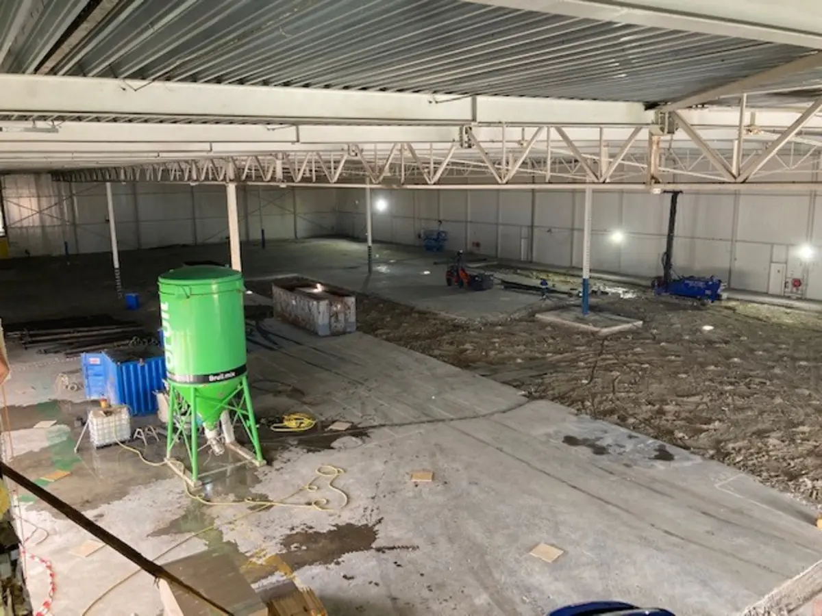 Afbeelding bij bouwplaats project royal a-ware in lopik gereed voor opbouw